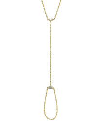 צמיד טבעת זירקוני מלבן