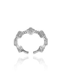 טבעת פרחי לורן משובצים