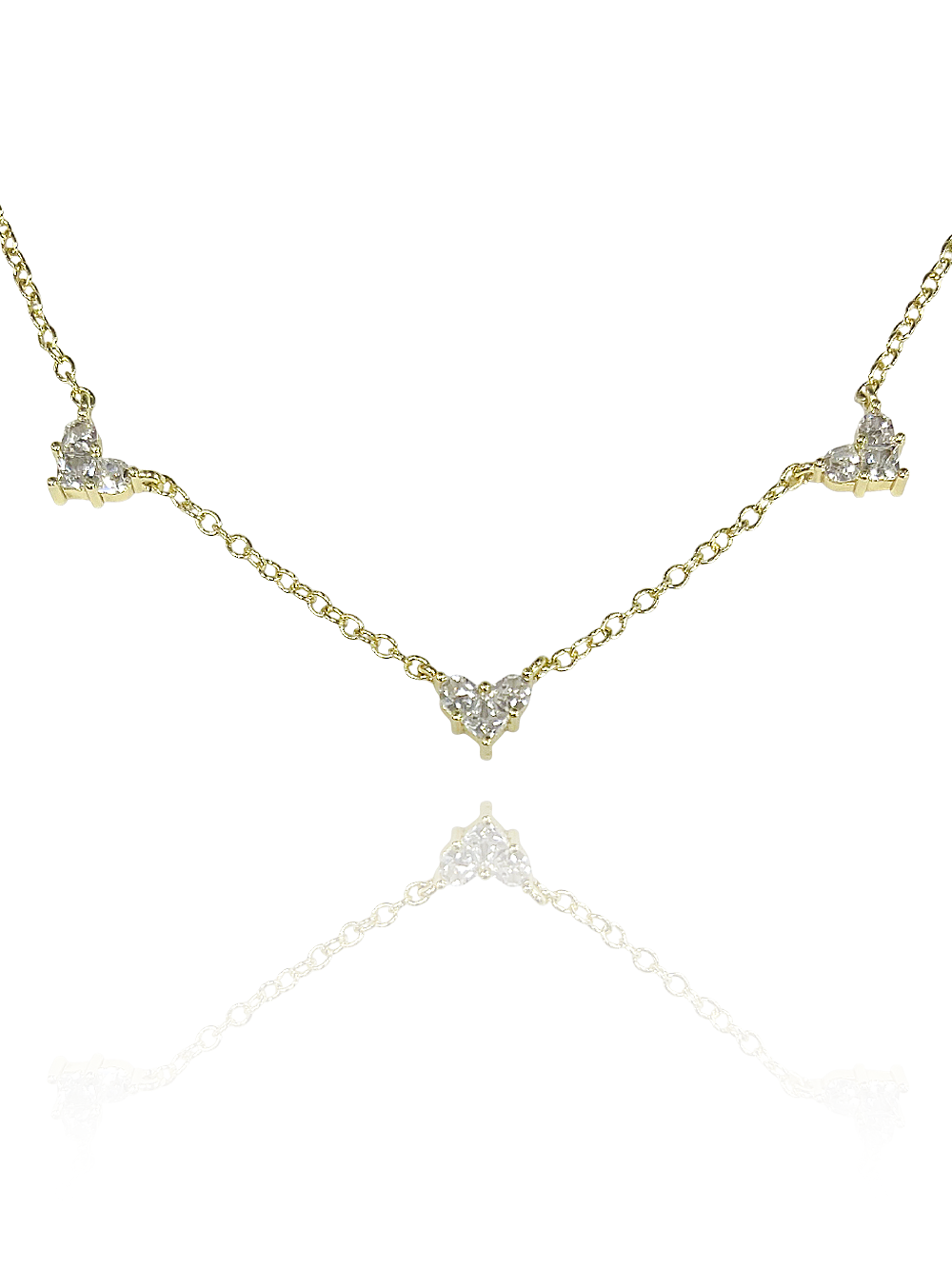 שרשרת טריפל לב ליאן