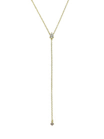 שרשרת זירקון טיפה נופלת