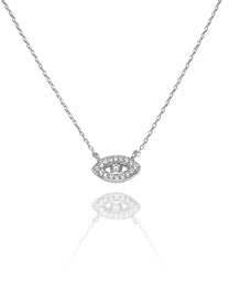 שרשרת עין עדינה מכסף אמיתי 925