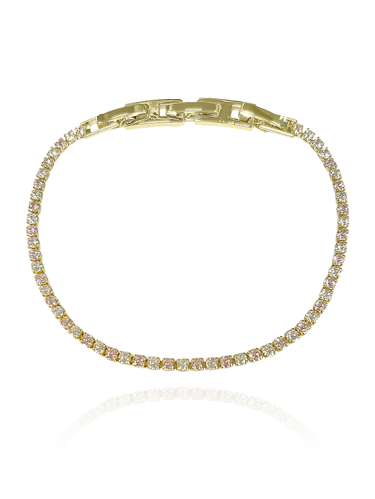 צמיד טניס אירועים ורוד