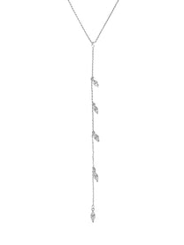 שרשרת זירקוני מרקיז נופלת עדינה מכסף אמיתי 925