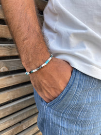 צמיד לגבר צדפות מעוצבות עדין