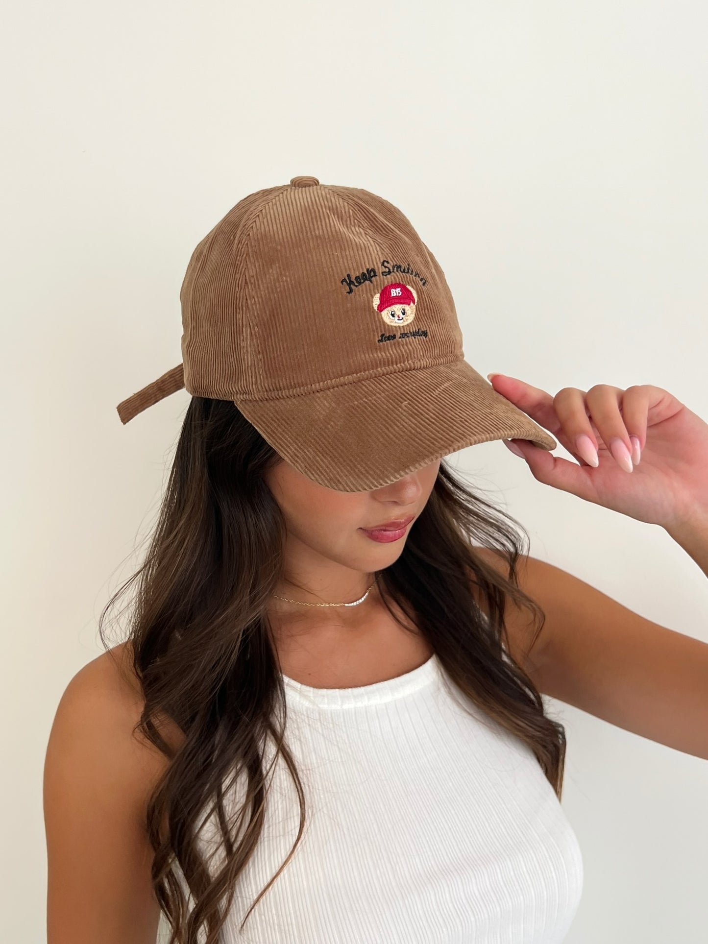 כובע מצחייה קורדרוי דובי