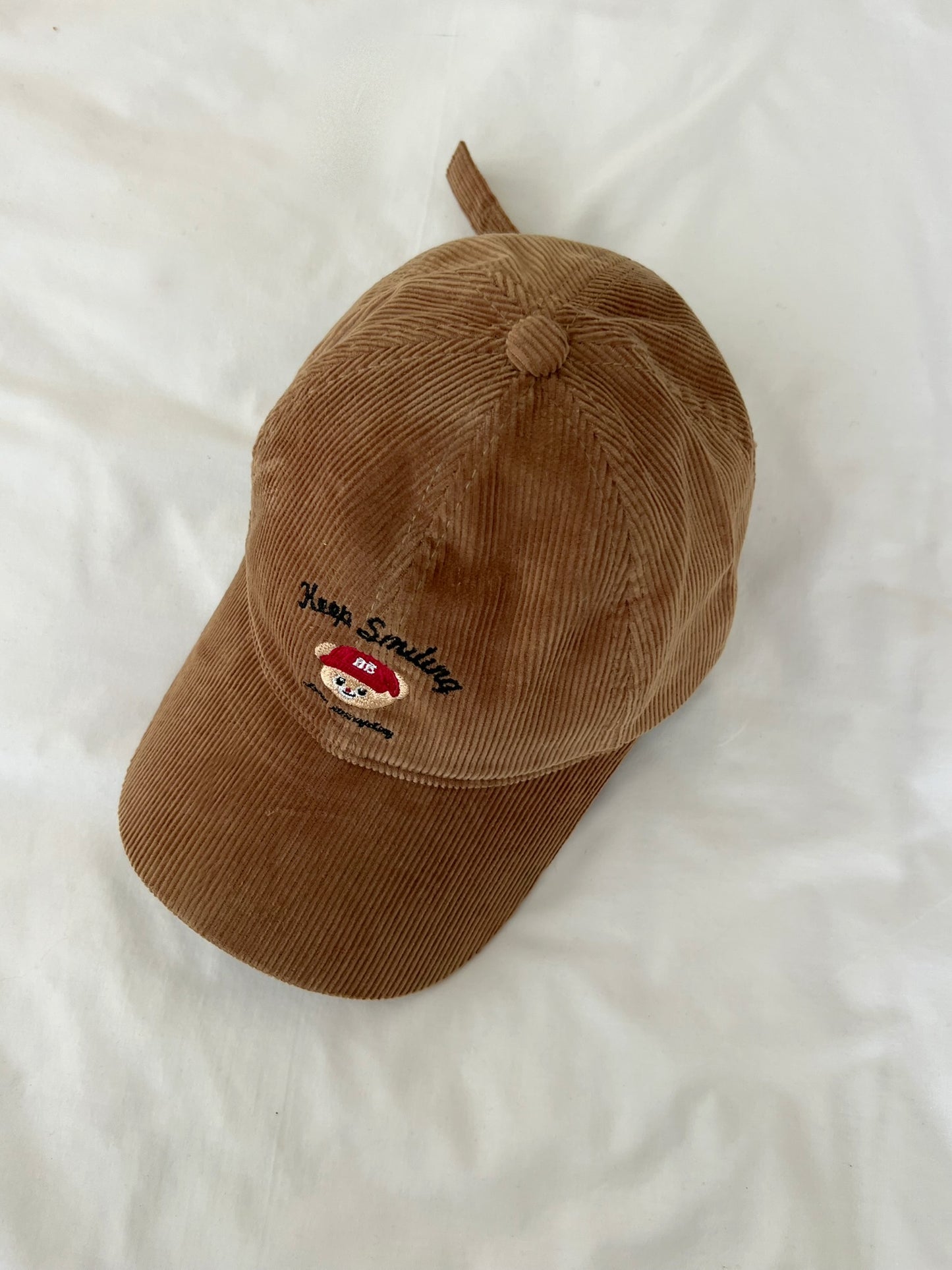 כובע מצחייה קורדרוי דובי