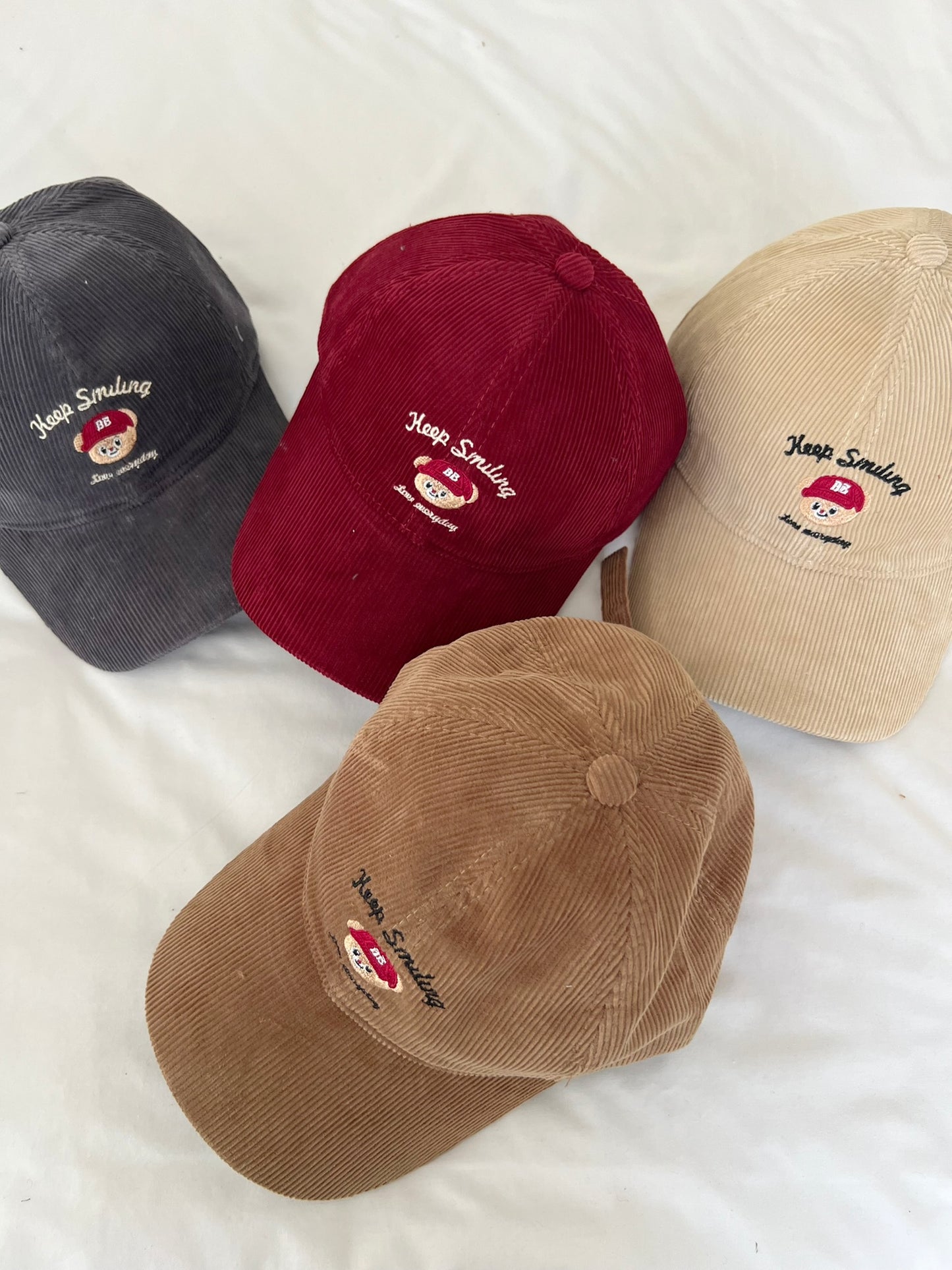 כובע מצחייה קורדרוי דובי