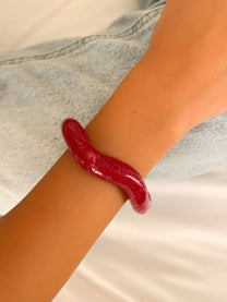 צמיד קשיח בוהו מסולסל