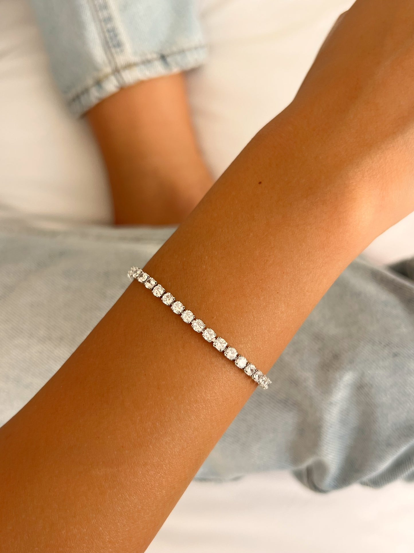 צמיד טניס עבה