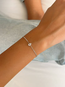 צמיד זירקון טיפה