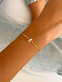 צמיד זירקון טיפה