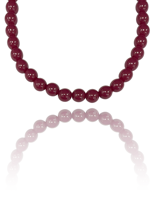 שרשרת חרוזים בורגונדי