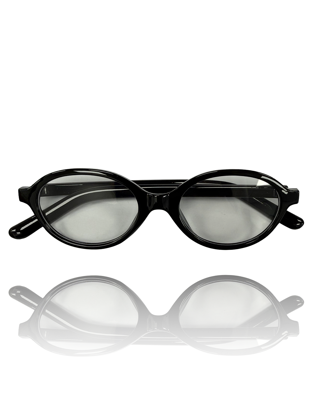 משקפי עדשה שקופה ללא מספר לוסי שחור