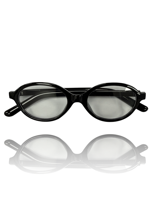 משקפי עדשה שקופה ללא מספר לוסי שחור