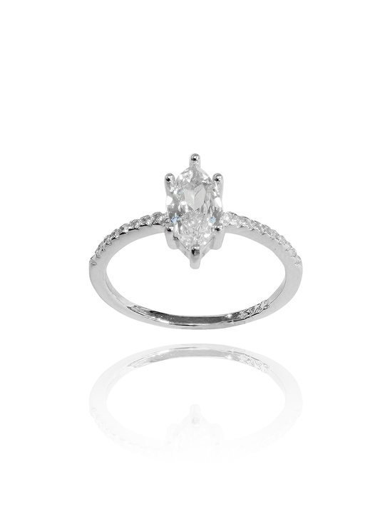 טבעת מרקיז מכסף אמיתי 925