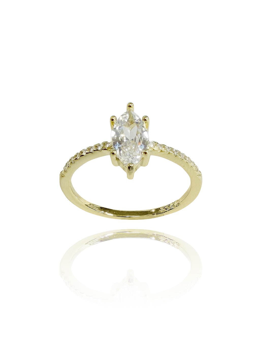 טבעת מרקיז מכסף אמיתי 925