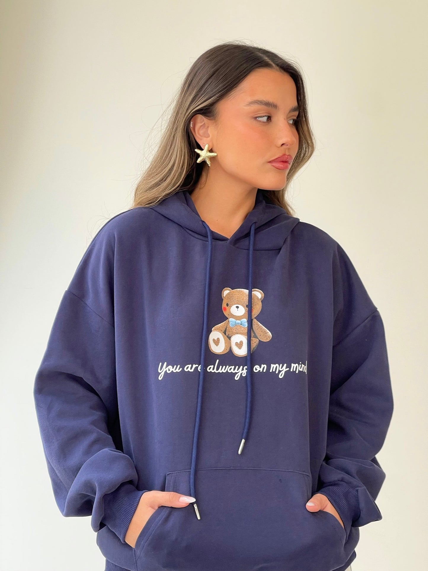 סווטשירט דובון נייבי