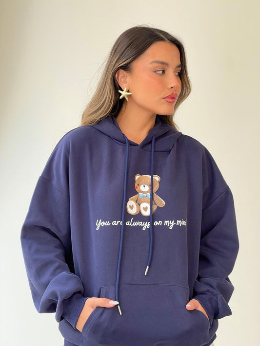 סווטשירט דובון נייבי