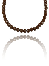 שרשרת חרוזים חום