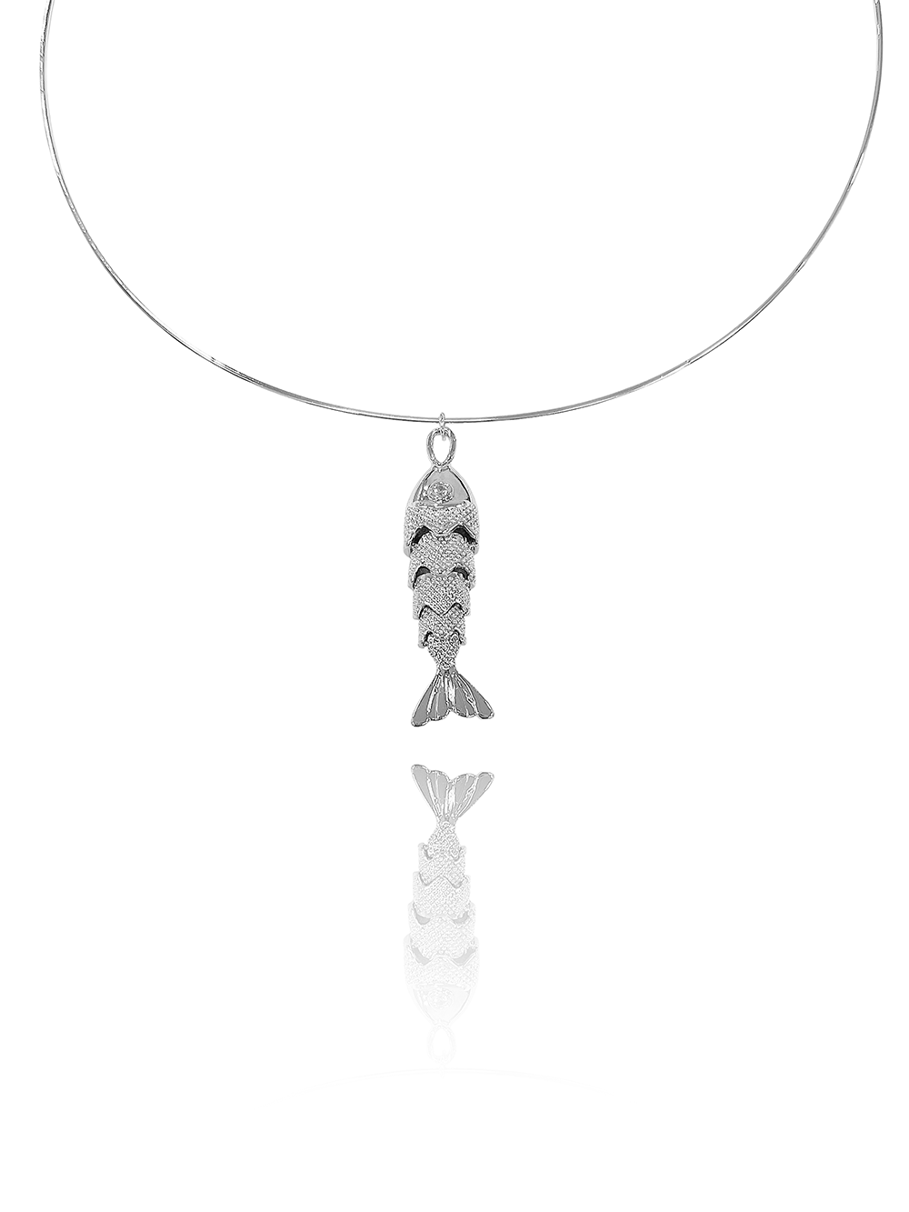 שרשרת קשיחה בשילוב דג