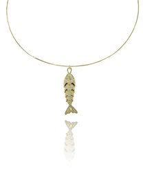 שרשרת קשיחה בשילוב דג