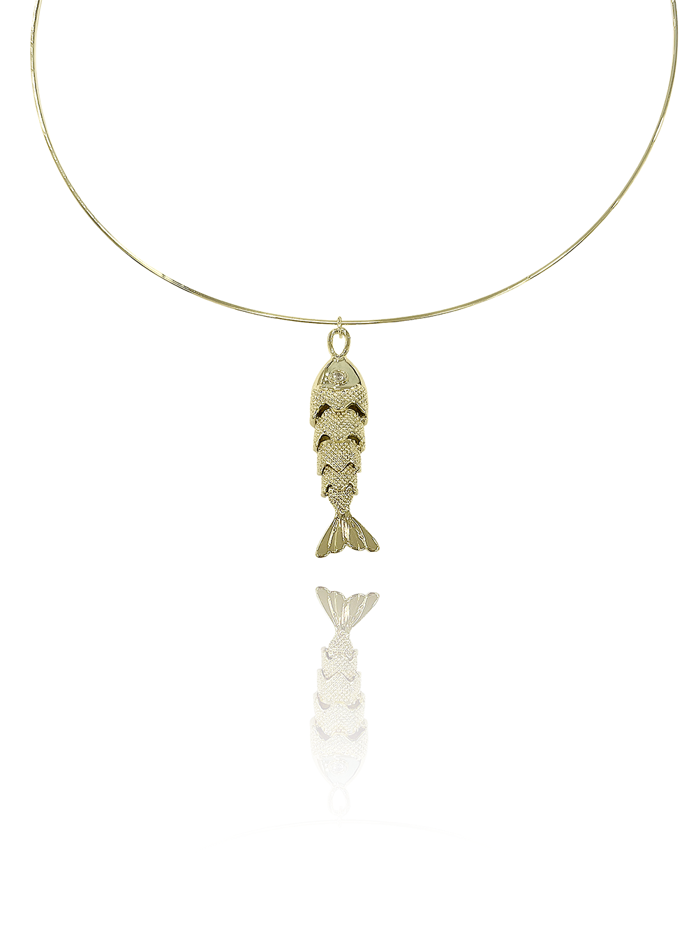 שרשרת קשיחה בשילוב דג