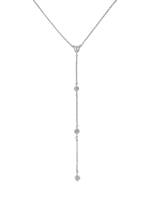 שרשרת לב נופלת מכסף אמיתי 925