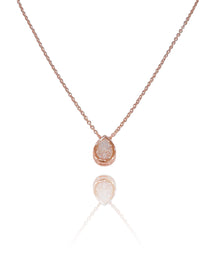 שרשרת זירקון טיפה מסגרת