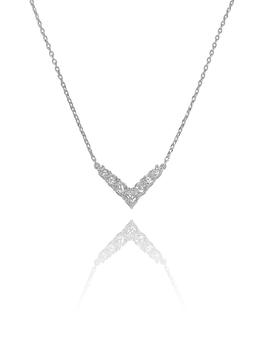 שרשרת וי מכסף אמיתי 925