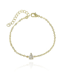 צמיד זירקון טיפה