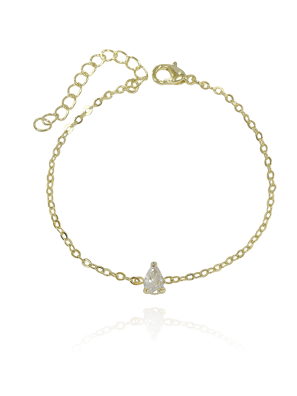 צמיד זירקון טיפה