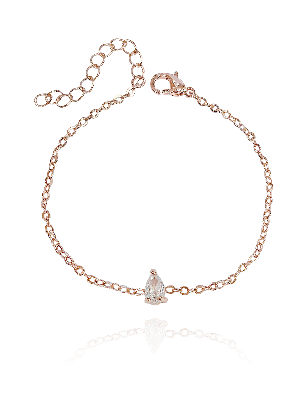 צמיד זירקון טיפה