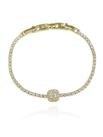 צמיד טניס אבן זירקון משובץ