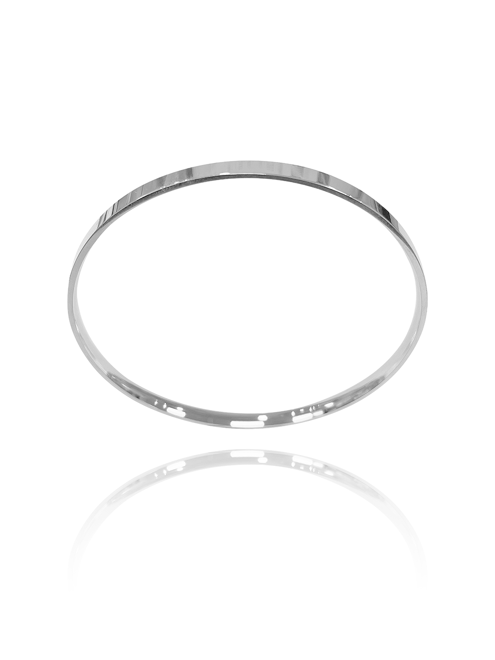 צמיד קשיח פס חלק אל חלד