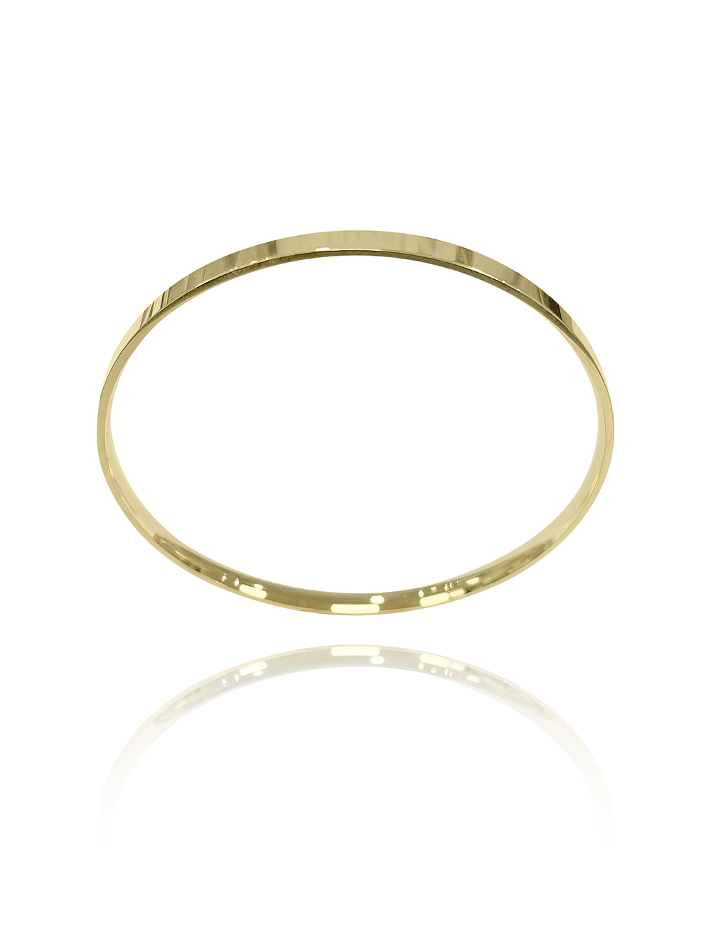 צמיד קשיח פס חלק אל חלד