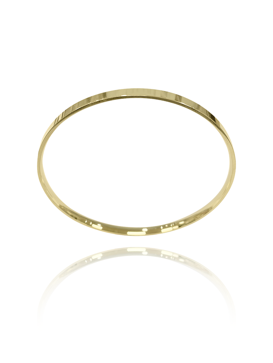 צמיד קשיח פס חלק אל חלד