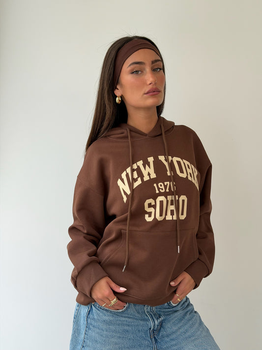 סווטשירט ניו יורק חום