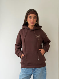 סווטשירט פפיון חום