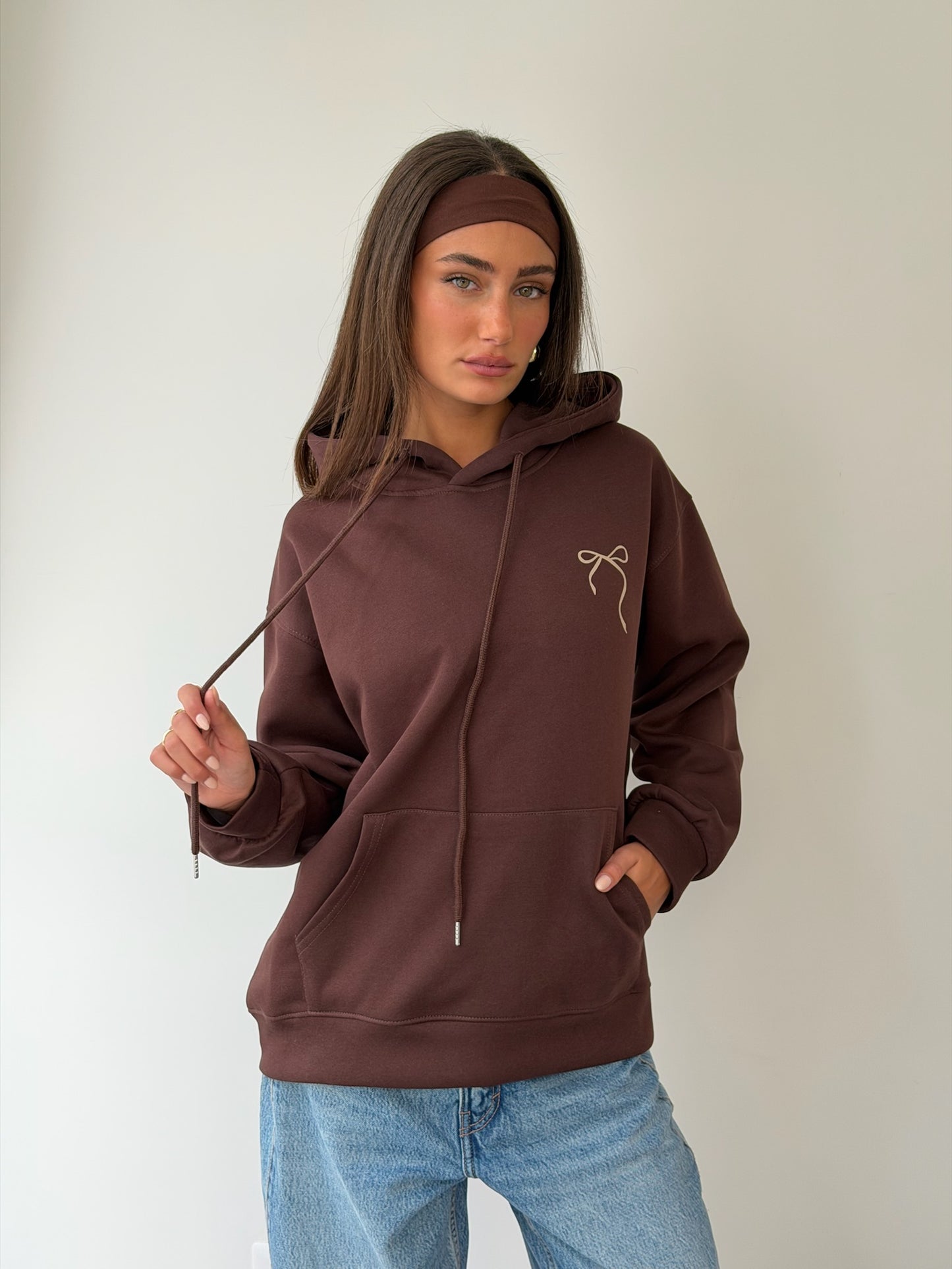 סווטשירט פפיון חום