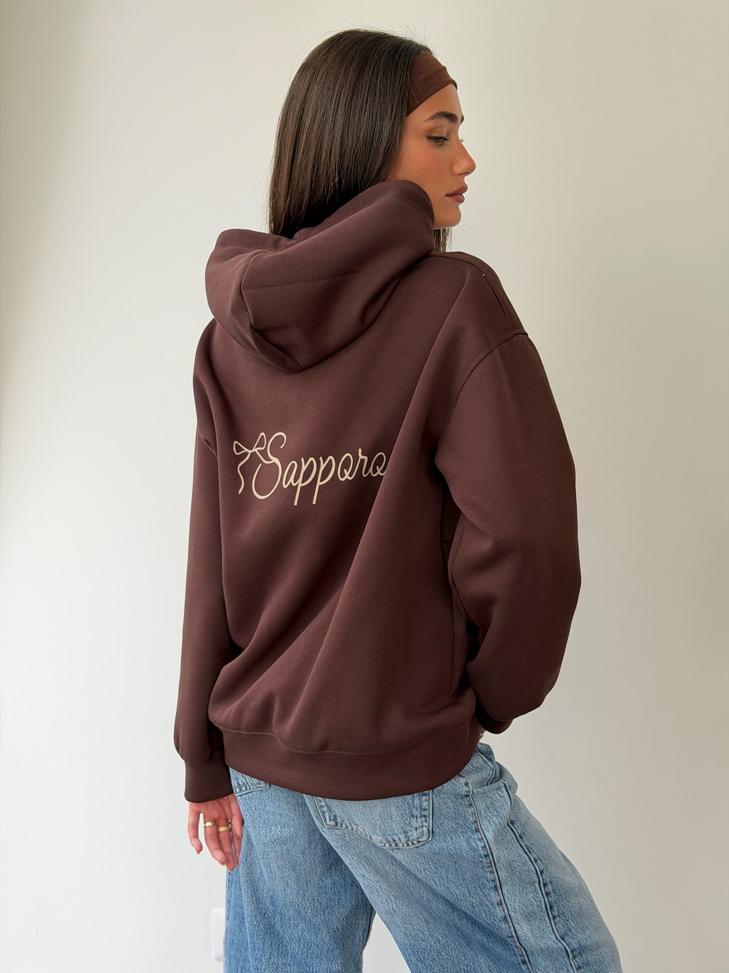 סווטשירט פפיון חום