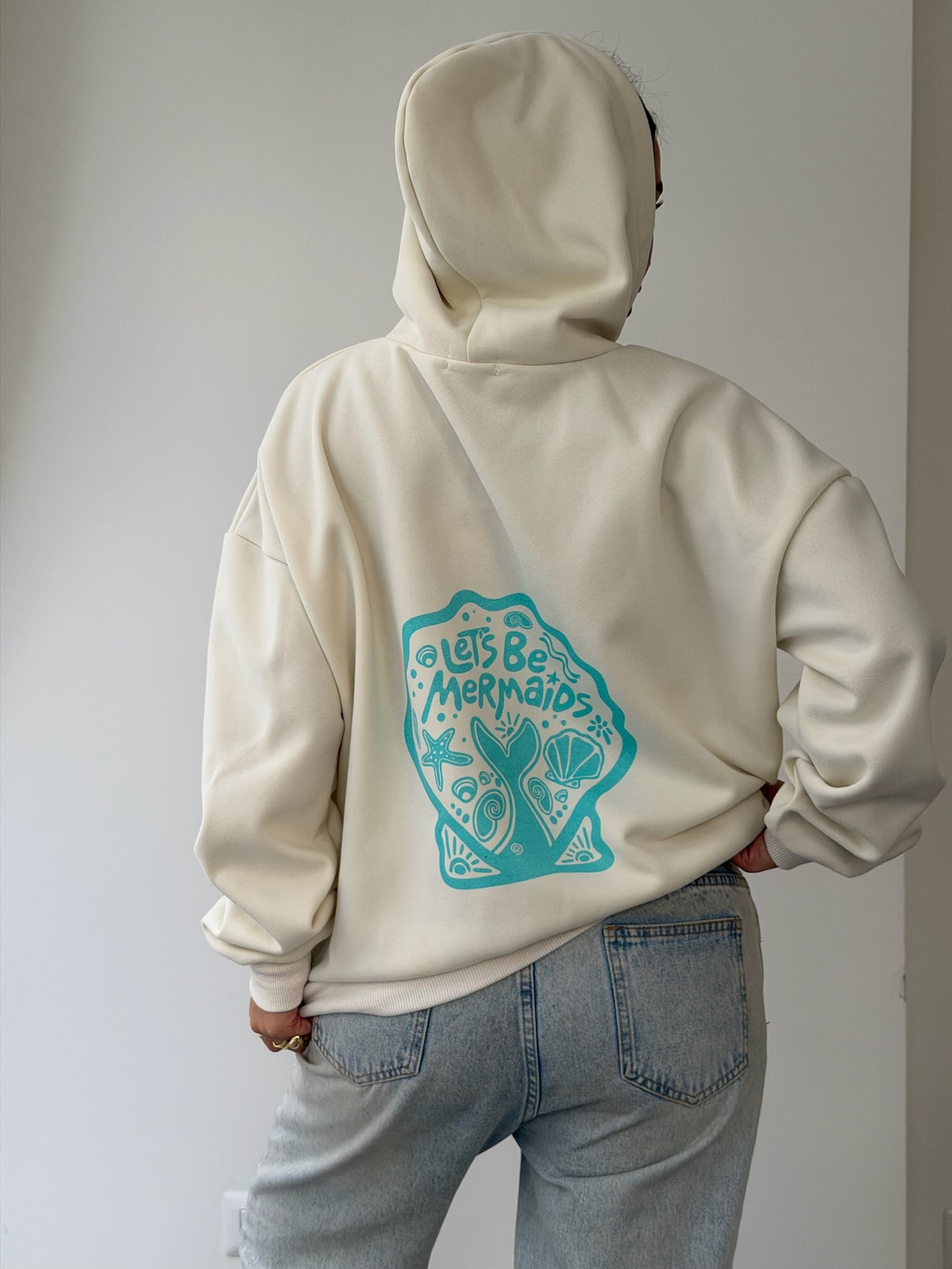 סווטשירט הוואי לבן