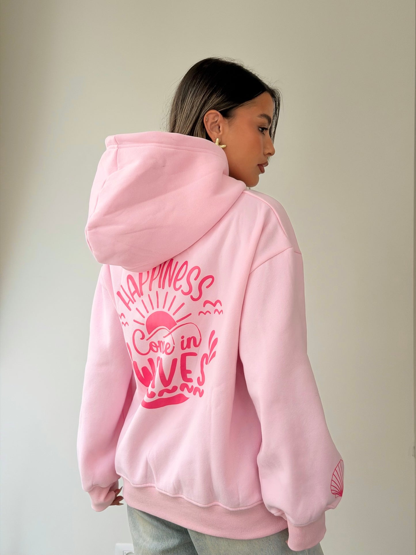 סווטשירט פאלם ורוד