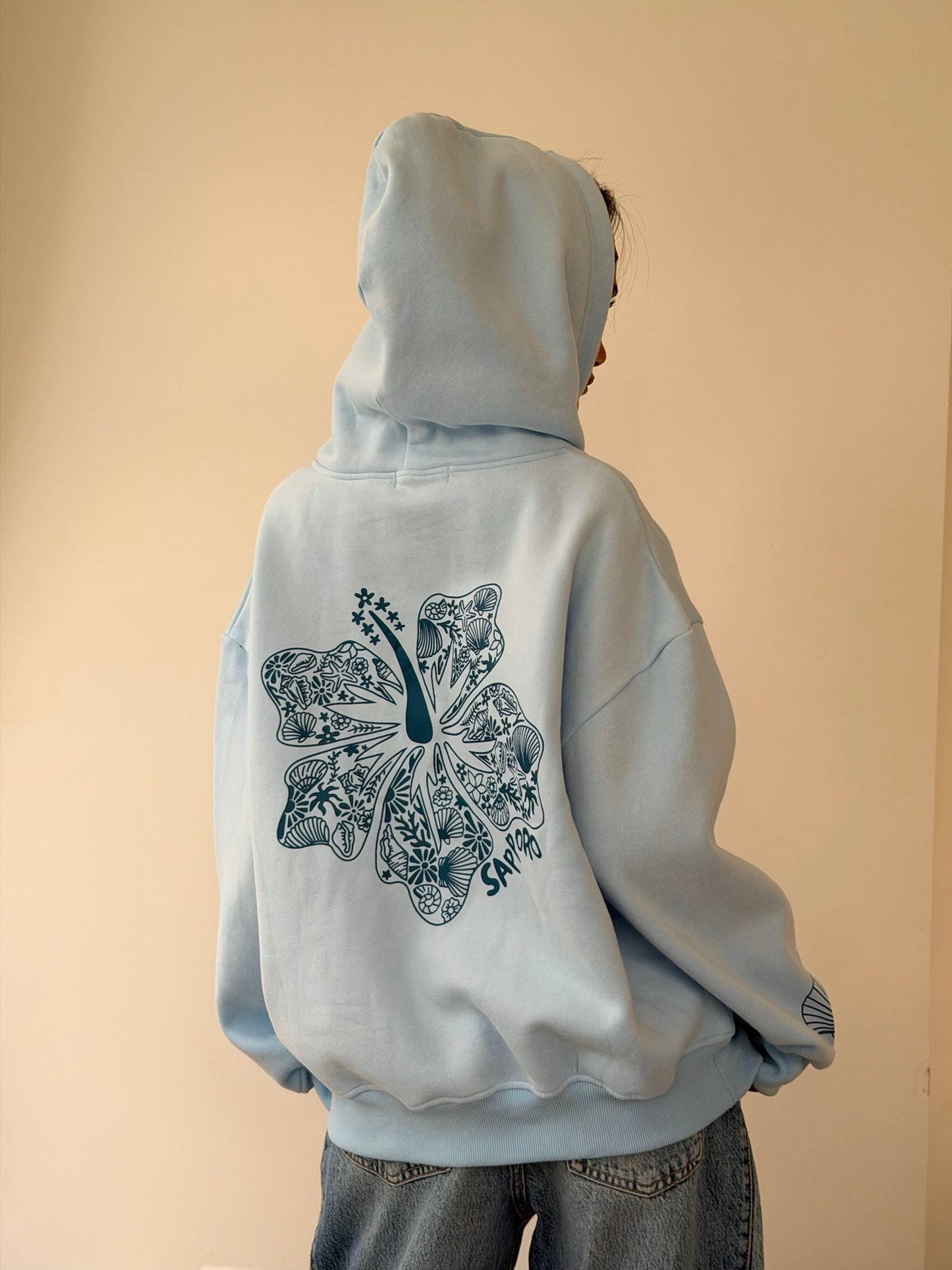 סווטשירט היביסקוס תכלת