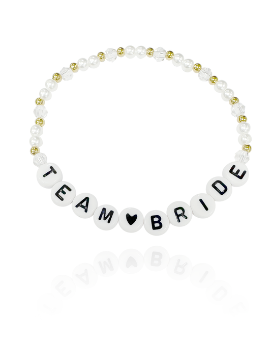 צמיד חרוזים team bride עדין