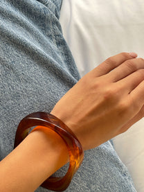 צמיד קשיח בוהו מרובע