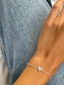 צמיד לב ליאן עדין מכסף אמיתי 925