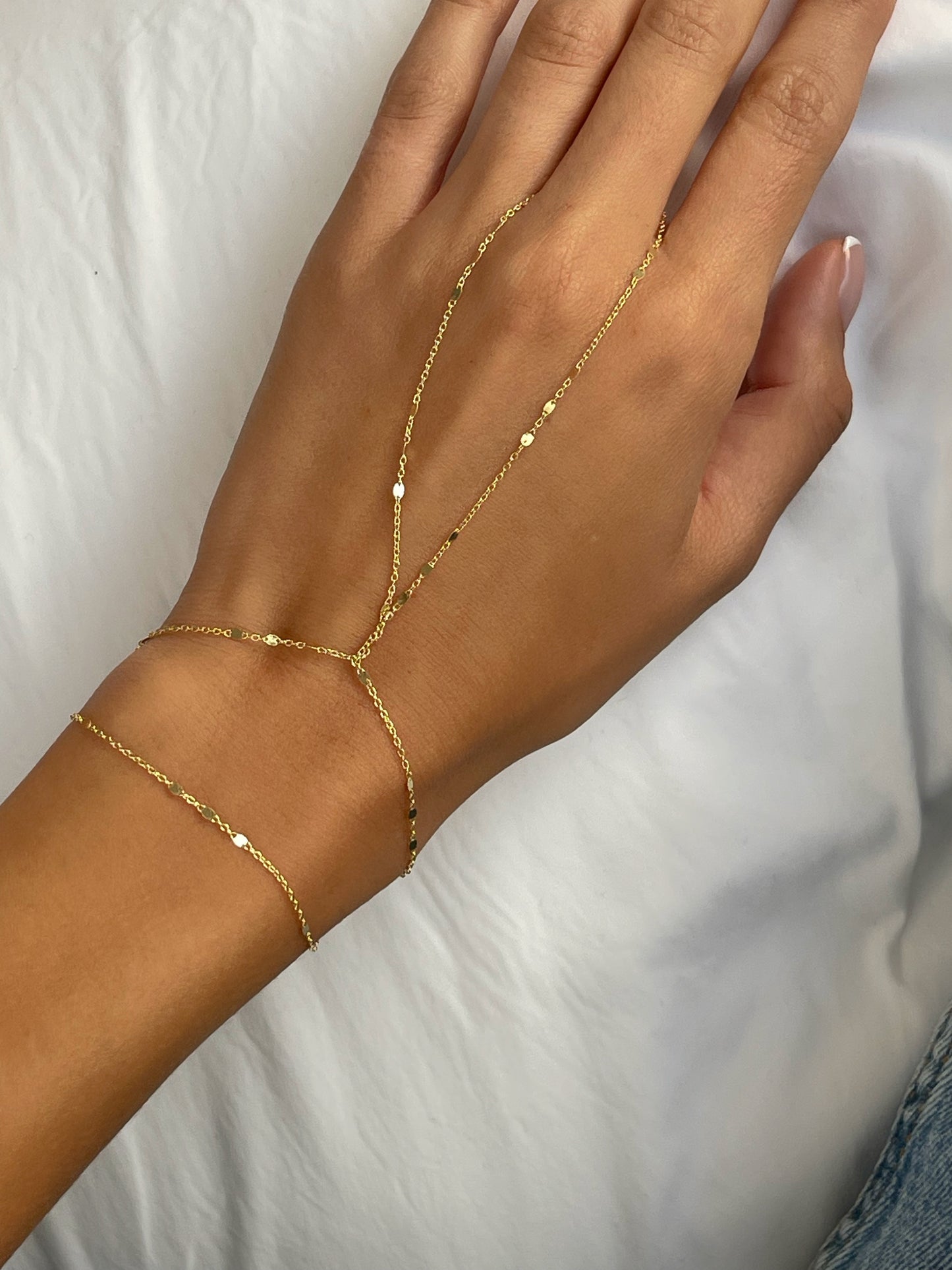 צמיד טבעת מעוצב עדין מכסף אמיתי 925