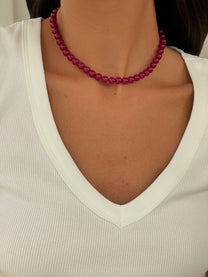 שרשרת חרוזים בורגונדי