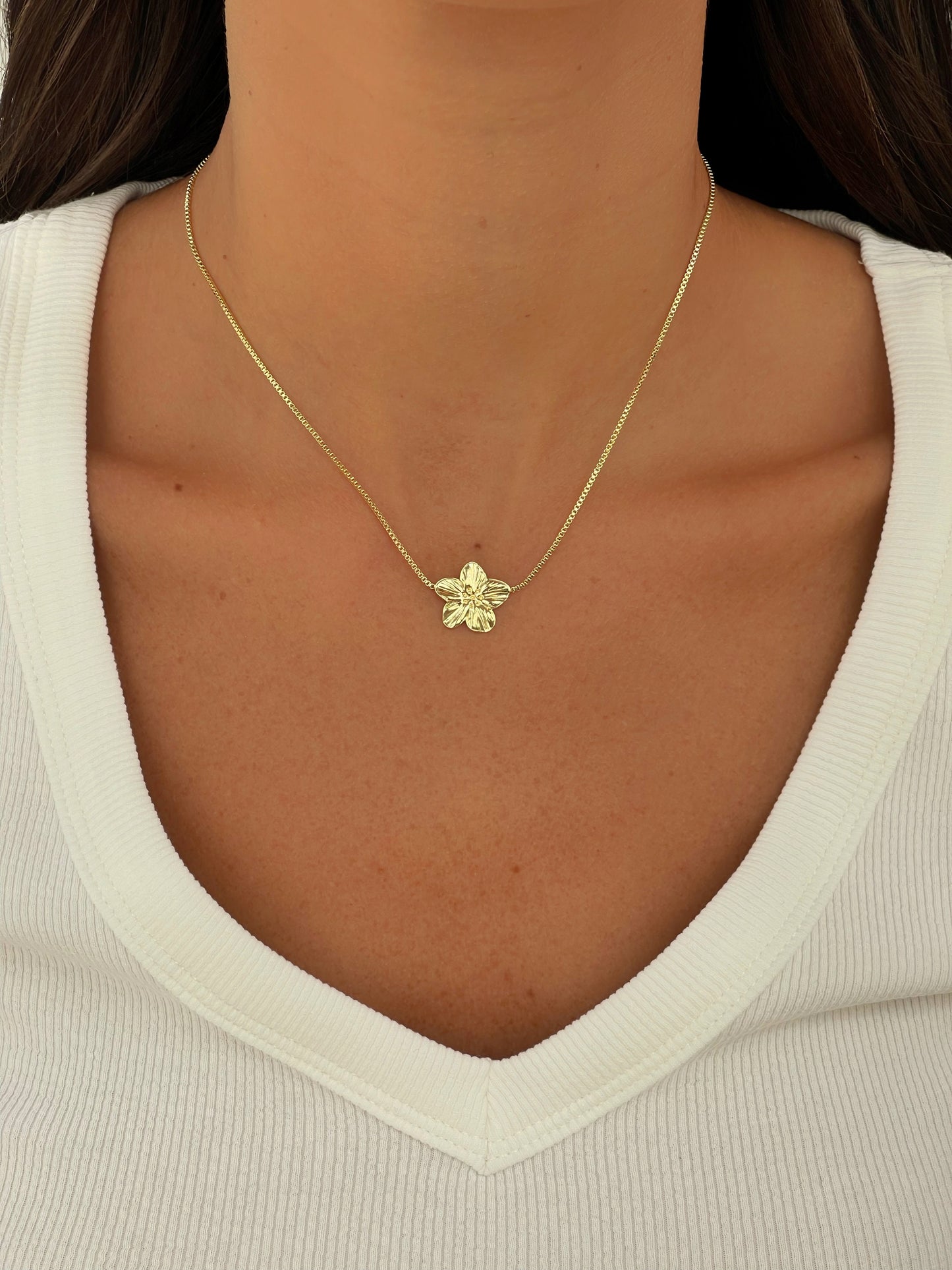 שרשרת פרח וינטאג' צמודה