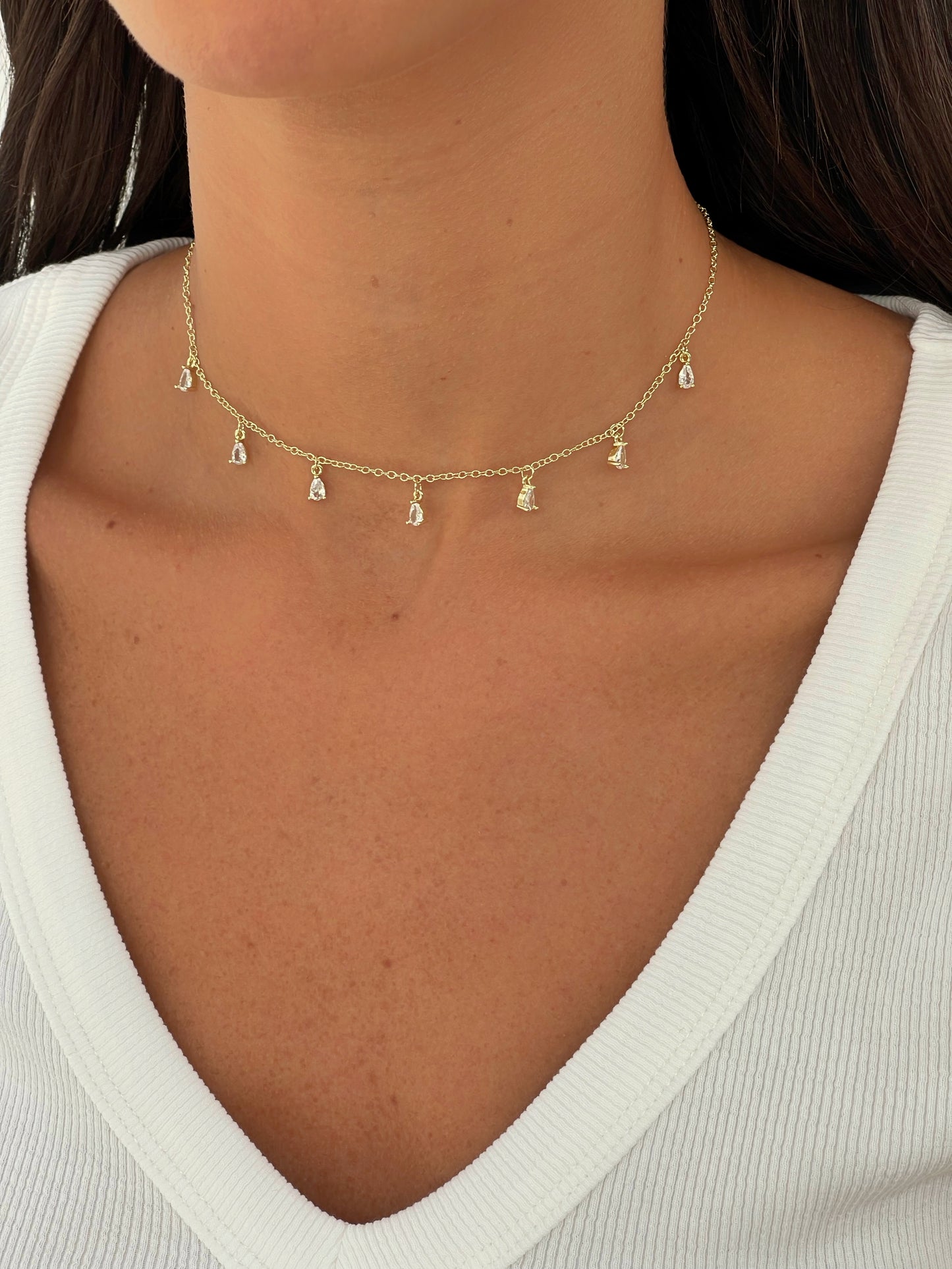 שרשרשת תליוני טיפות